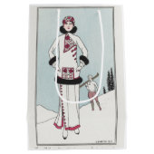 George Barbier, Art Deco Medium Geschenktasche Mittlere Geschenktüte (Rückseite)
