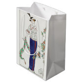 George Barbier, Art Deco Medium Geschenktasche Mittlere Geschenktüte (Rückseite Schrägansicht)