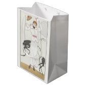 George Barbier, Art Deco Medium Geschenktasche Mittlere Geschenktüte (Rückseite Schrägansicht)