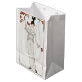 George Barbier, Art Deco Medium Geschenktasche Mittlere Geschenktüte (Vorderseite Schrägansicht)