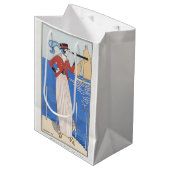 George Barbier, Art Deco Medium Geschenktasche Mittlere Geschenktüte (Vorderseite Schrägansicht)