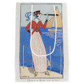 George Barbier, Art Deco Medium Geschenktasche Mittlere Geschenktüte (Rückseite)
