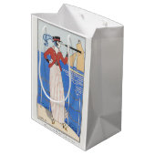 George Barbier, Art Deco Medium Geschenktasche Mittlere Geschenktüte (Rückseite Schrägansicht)