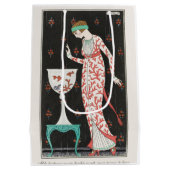 George Barbier, Art Deco Medium Geschenktasche Mittlere Geschenktüte (Rückseite)