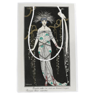 George Barbier, Art Deco Mittelgroße Geschenktasch Mittlere Geschenktüte