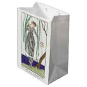 George Barbier, Art Deco Mittlere Geschenktüte (Rückseite Schrägansicht)