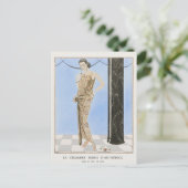 George Barbier, Art Deco Postcard Postkarte (Stehend Vorderseite)