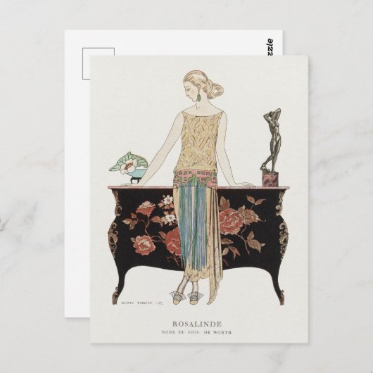 George Barbier, Art Deco Postcard Postkarte (Vorne/Hinten)
