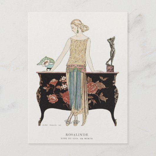 George Barbier, Art Deco Postcard Postkarte (Vorderseite)
