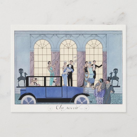 George Barbier, Art Deco Postcard Postkarte (Vorderseite)