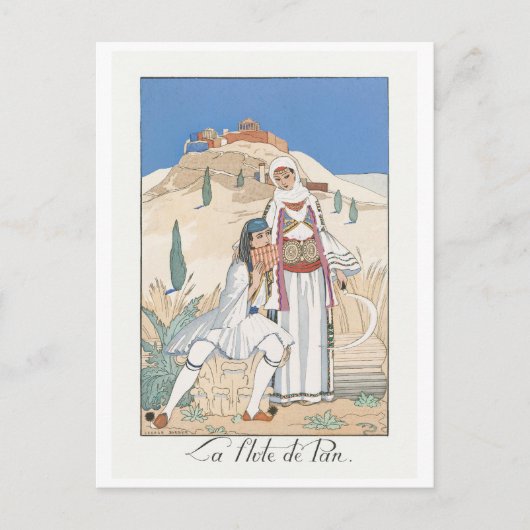 George Barbier, Art Deco Postcard Postkarte (Vorderseite)