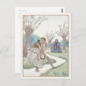 George Barbier, Art Deco Postcard Postkarte (Vorne/Hinten)