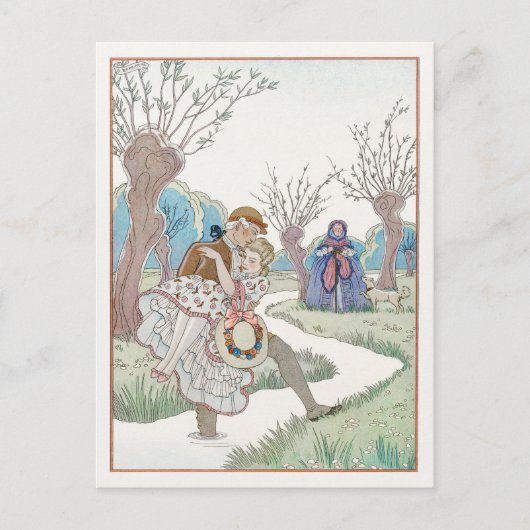 George Barbier, Art Deco Postcard Postkarte (Vorderseite)