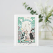 George Barbier, Art Deco Postcard Postkarte (Stehend Vorderseite)