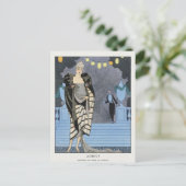 George Barbier, Art Deco Postcard Postkarte (Stehend Vorderseite)