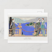 George Barbier, Art Deco Postcard Postkarte (Vorne/Hinten)