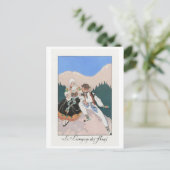 George Barbier, Art Deco Postcard Postkarte (Stehend Vorderseite)