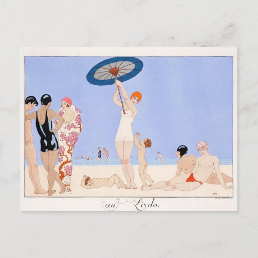 George Barbier, Art Deco Postcard Postkarte (Vorderseite)