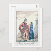 George Barbier, Art Deco Postcard Postkarte (Vorne/Hinten)