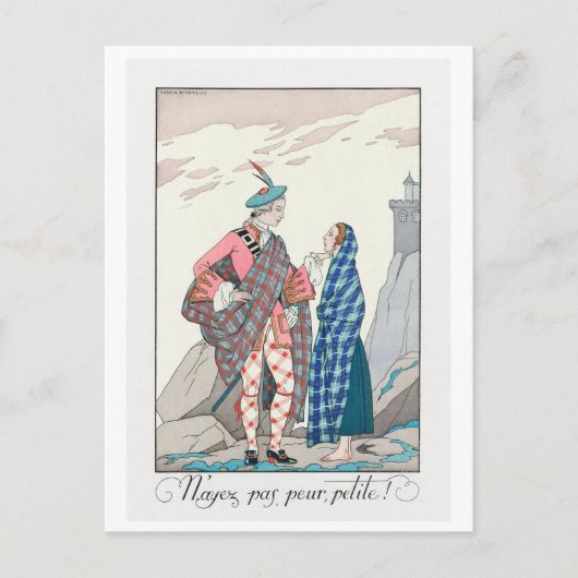 George Barbier, Art Deco Postcard Postkarte (Vorderseite)