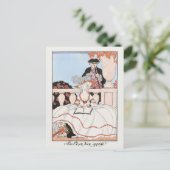 George Barbier, Art Deco Postcard Postkarte (Stehend Vorderseite)