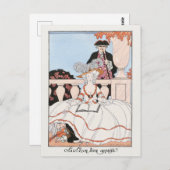 George Barbier, Art Deco Postcard Postkarte (Vorne/Hinten)