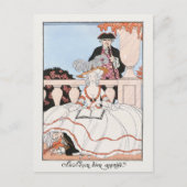 George Barbier, Art Deco Postcard Postkarte (Vorderseite)