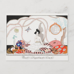 George Barbier, Art Deco Postcard Postkarte