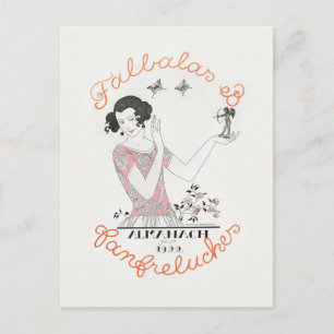 George Barbier, Art Deco Postcard Postkarte