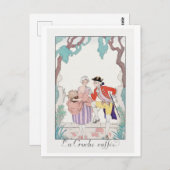George Barbier, Art Deco Postcard Postkarte (Vorne/Hinten)