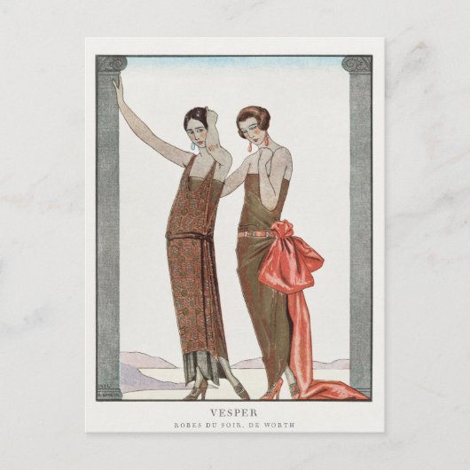 George Barbier, Art Deco Postcard Postkarte (Vorderseite)