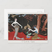 George Barbier, Art Deco Postcard Postkarte (Vorne/Hinten)