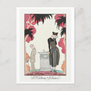George Barbier, Art Deco Postcard Postkarte