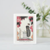 George Barbier, Art Deco Postcard Postkarte (Stehend Vorderseite)