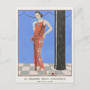 George Barbier, Art Deco Postcard Postkarte