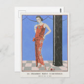 George Barbier, Art Deco Postcard Postkarte (Vorne/Hinten)