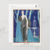 George Barbier, Art Deco Postcard Postkarte (Vorne/Hinten)