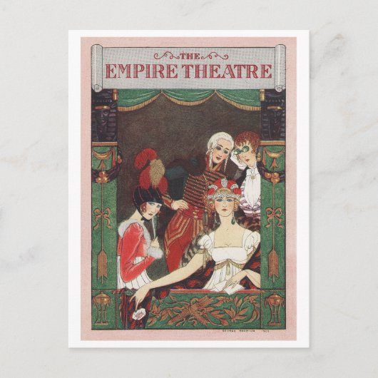 George Barbier, Art Deco Postcard Postkarte (Vorderseite)