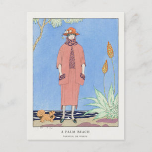 George Barbier, Art Deco Postkarte