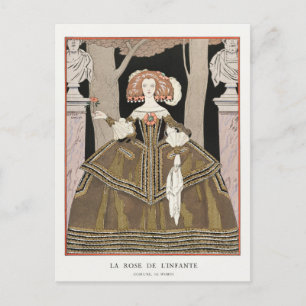 George Barbier, Art Deco Postkarte