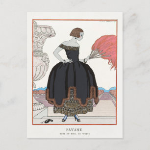 George Barbier, Art Deco Postkarte