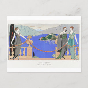 George Barbier, Art Deco Postkarte