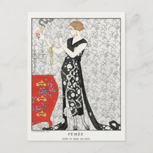 George Barbier, Art Deco Postkarte