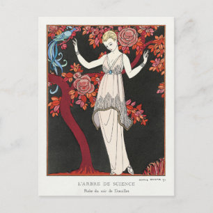 George Barbier, Art Deco Postkarte