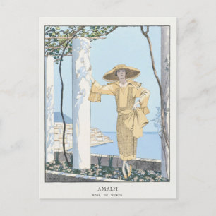 George Barbier, Art Deco Postkarte