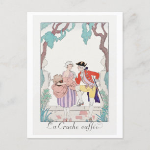 George Barbier, Art Deco Postkarte