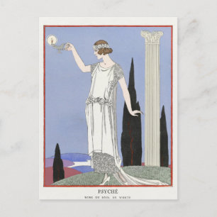 George Barbier, Art Deco Postkarte
