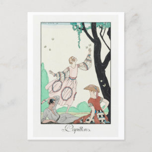 George Barbier, Art Deco Postkarte