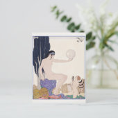 George Barbier, Art Deco Postkarte (Stehend Vorderseite)