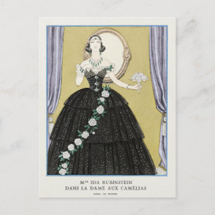 George Barbier, Art Deco Postkarte